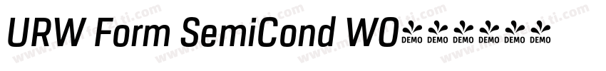 URW Form SemiCond W0字体转换